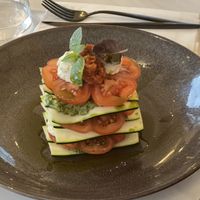 Raw Courgette and Tomato Lasagne
Pistachio pesto, macadamia ricotta  at Adesse in London