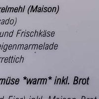 Vegan option at Café la Maison in Munich