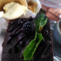 Chocolate brownie (May 2025) at The Running Fox in Alnwick