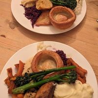 Two "vegan" roasts at The Beer Engine in Sheffield
