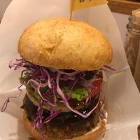 burger at Vegginy in Kyoto