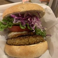Vegginy burger  at Vegginy in Kyoto