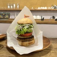 the burger 😜  at Vegginy in Kyoto