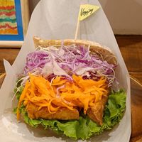 Korean style sandwich at Vegginy in Kyoto
