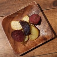 Trois variétés de patates au romarin at Vegginy in Kyoto