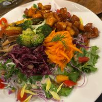 Buddha bowl  at Vegginy in Kyoto