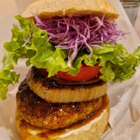 Burger at Vegginy in Kyoto