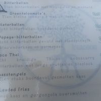Menu at Boscafé Merlijn Gaststätte in Kranenburg