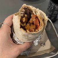 Burrito con soja texturizada  at El Burro Triste in Almeria