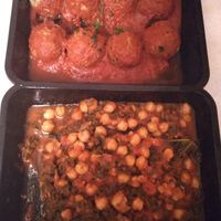 Meatballs and Ceci Kale Marinara at Taste: Plant Based in Blackwood