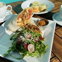 Chorizo burrito  at Beach'n SF in San Francisco