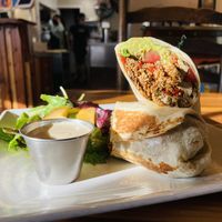 Breakfast soy chorizo burrito  at Beach'n SF in San Francisco