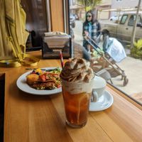 Black & tan iced coffee at Beach'n SF in San Francisco