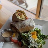 Breakfast burrito at Beach'n SF in San Francisco