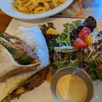 Chorizo burrito and Mac&Cheese at Beach'n SF in San Francisco