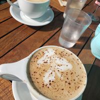 Salted Caramel Latte and Mocha with oatmilk at Beach'n SF in San Francisco