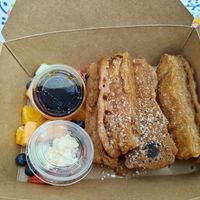 Half an order of French toast sticks at Beach'n SF in San Francisco