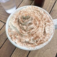 Chai with whipped creamm  at Beach'n SF in San Francisco