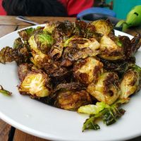 Side of Brussels sprouts at Beach'n SF in San Francisco