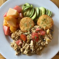 Tofu Scramble & Hash Cakes   at Beach'n SF in San Francisco
