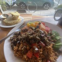Biscuit with strawberry jam  #Veganuary at Beach'n SF in San Francisco