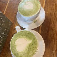 matcha lattes  at Beach'n SF in San Francisco