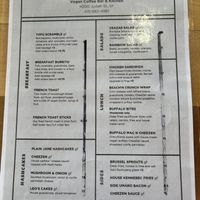 Menu - some items $1 more than shown heree  at Beach'n SF in San Francisco