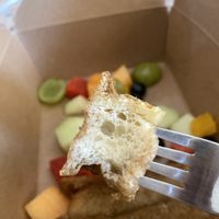 Update - French Toast Sticks with Fruit, Still Yummy While Cold! 🫶🏽 Fluffy Insidee  at Beach'n SF in San Francisco