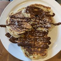 Vegan Sourdough Pancakes with vegan Nutella ! AHMAZING  at Commonwealth Cafe in Birmingham