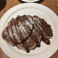 sourdough banana pancakes   at Commonwealth Cafe in Birmingham