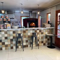 Wood hoven at Casa Albba in Buin