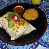 Burrito vegano at Cafe Pacifico in London