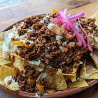 Nachos Al pastor. Also really good at Mis Tacones in Portland