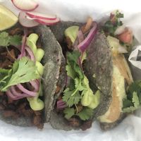 Al pastor tacos  at Mis Tacones in Portland