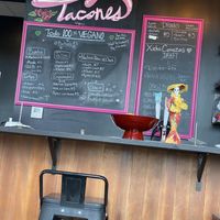Wicked tasty menu   at Mis Tacones in Portland