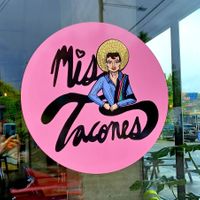 Window at Mis Tacones in Portland