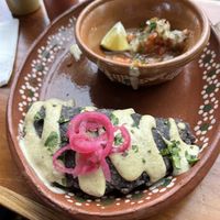 Empanada, as I ate the rest of the food too quickly 😅  at Mis Tacones in Portland