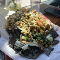 Pollo nachos   at Mis Tacones in Portland