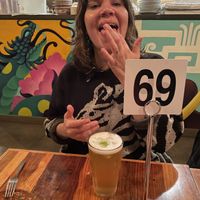 Cheap cold and tasty beer   at Mis Tacones in Portland