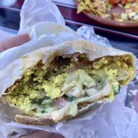 Breakfast burrito 🤤   at Mis Tacones in Portland