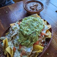 Nachos (with the beans on the side) at Mis Tacones in Portland