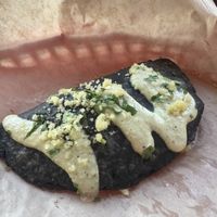 Elote empanada  at Mis Tacones in Portland