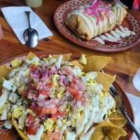 Chilecarlos and Asada burrito at Mis Tacones in Portland