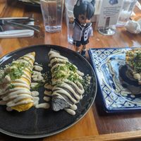 All 3 empanadas.  🤩 at Mis Tacones in Portland