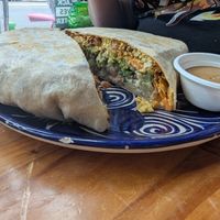 👉 Breakfast Crunch Wrap. Huge! at Mis Tacones in Portland