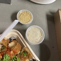 Ranch and Parmesan extra at Secret Vegan Pizza in Los Angeles