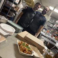 TJ and Ty Such Great People  at Secret Vegan Pizza in Los Angeles