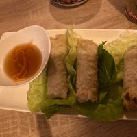 Veggie Springrolls with soy saucee  at Enjoy Vietnam in Breda