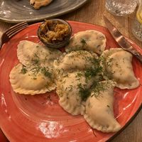 Lentil pierogi at Pierogarnia Rynek 26 in Wroclaw