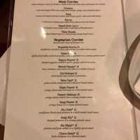 menu at Himalayan Fusion in Charlottesville